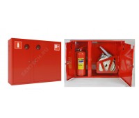 Шкаф пожарн ШПК 315 НЗК 200 мм навесной закрытый красный