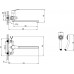 Смеситель для ванны Partner одноручный длинный излив кнопочный дивертор хром L=300мм LeMark LM6557C