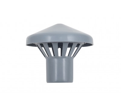 Зонт PP серый вентиляцион Ду50 б/нап в комплекте Политэк 621050