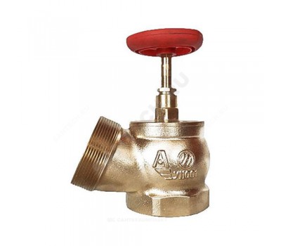 Клапан пожарн латунь КПЛ 65-1 Ду65 Ру16 ВР/НР угл 125гр (6) Апогей