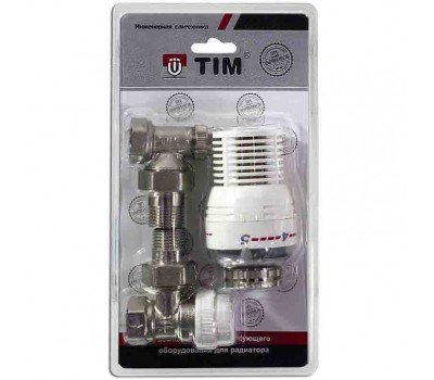 Комплект термостатический Ду20 угловой TIM RVKS207.03