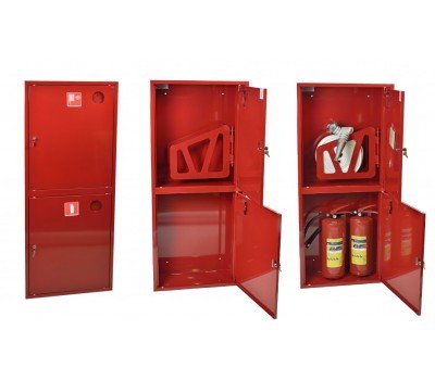 Шкаф пожарн ШПК 320 НЗК 200 мм навесной закрытый красный УЗИС