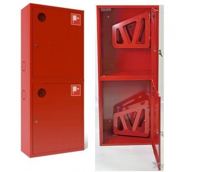 Шкаф пожарн ШПК 320 21 НЗК 200 мм навесной закрытый красный УЗИС